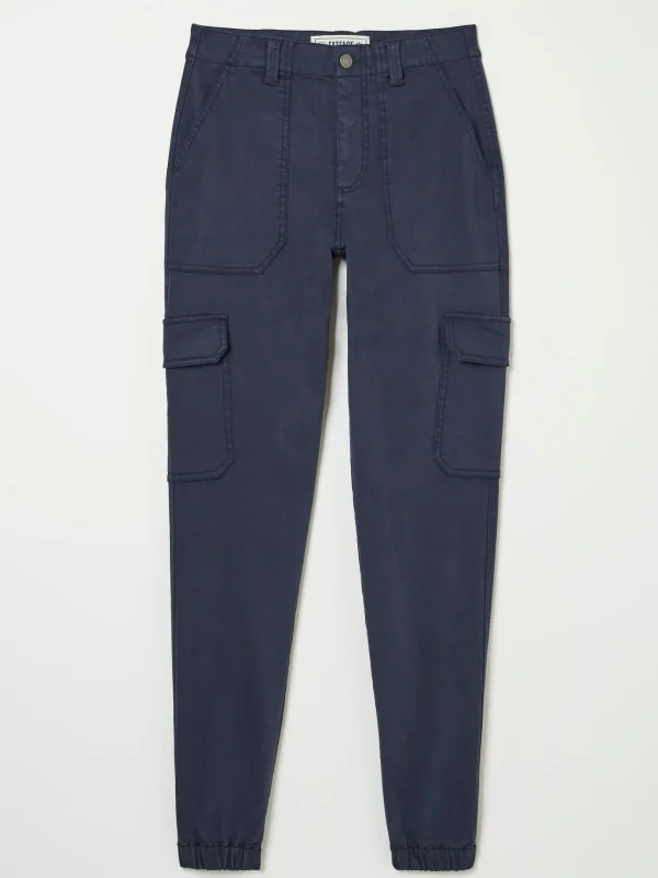 Hythe Blue Cargo Trousers