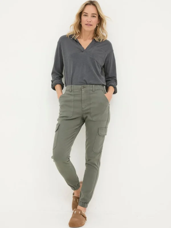 Hythe Grey Cargo Trousers