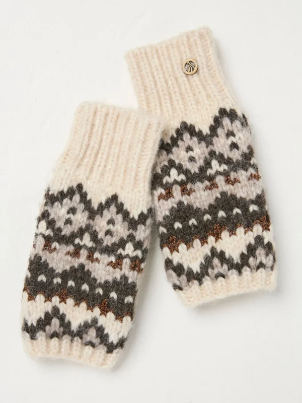 Ivory Fairisle Cuffs