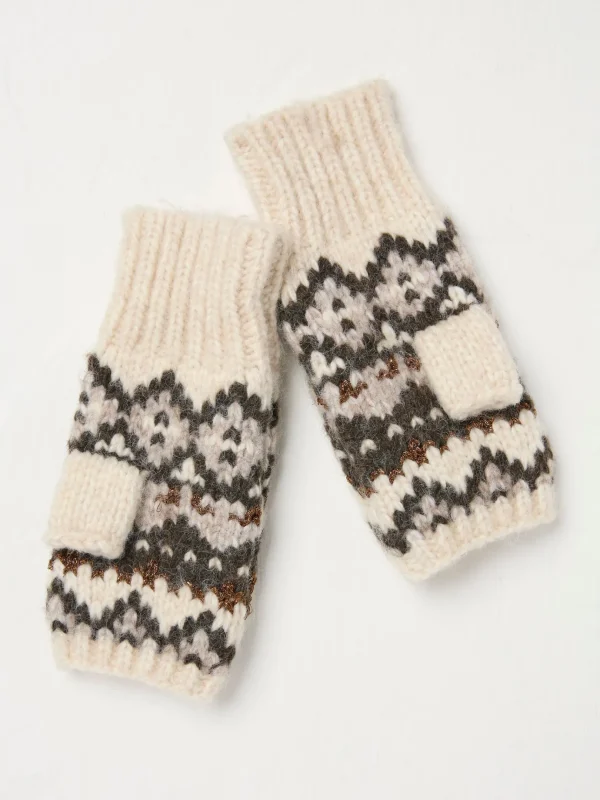 Ivory Fairisle Cuffs