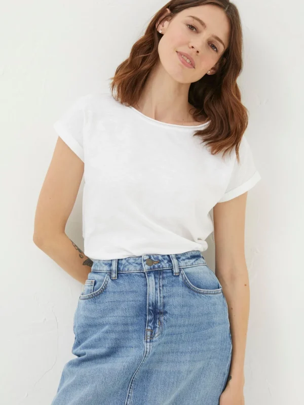 Ivy Organic Cotton White T-Shirt