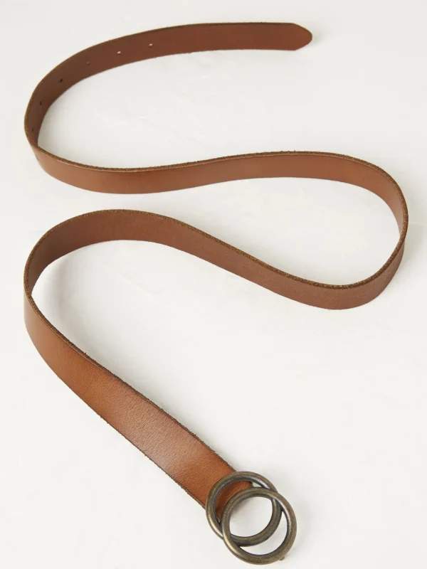 Jean Brown Double Circle Belt