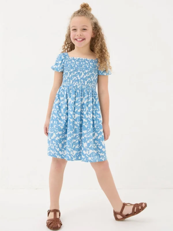 Jocelyn Blue Med Geo Dress