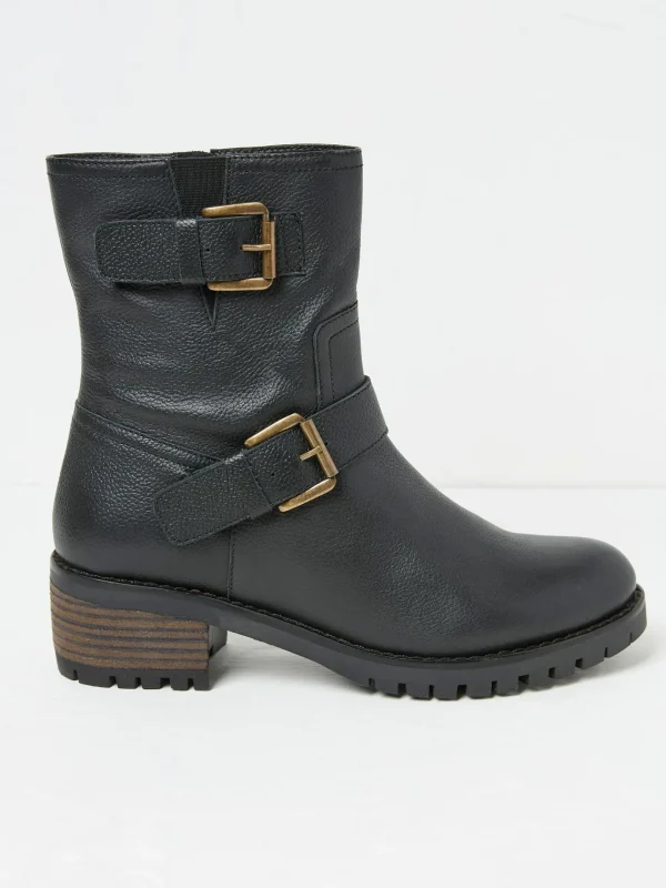 Liberty Black Biker Boots