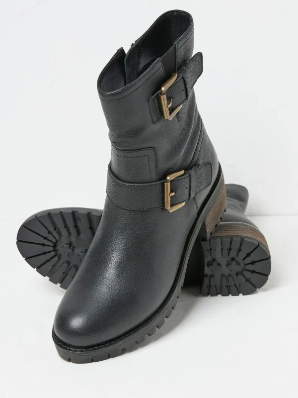 Liberty Black Biker Boots