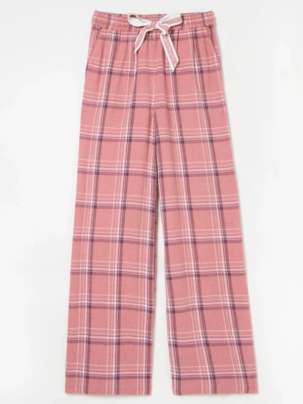 Lola Pink Check 100% Cotton Pyjama Bottoms