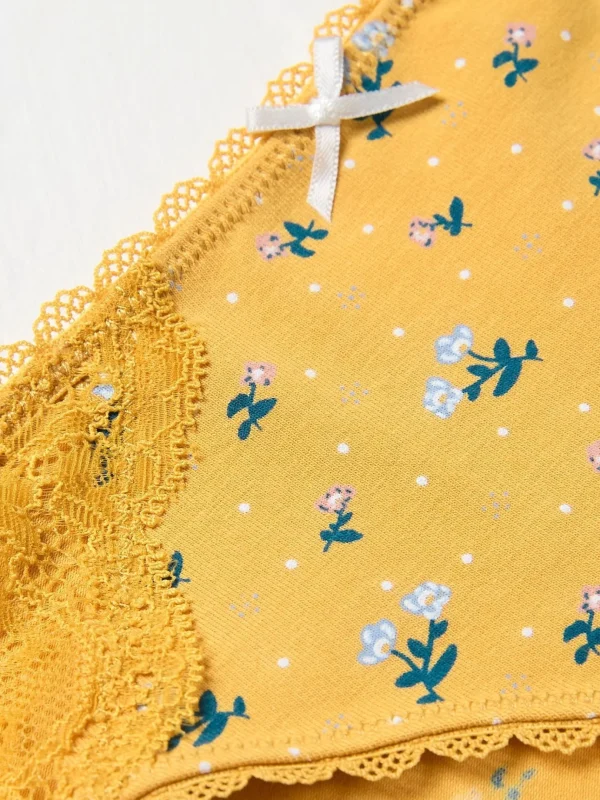 Lottie Yellow Floral Knickers