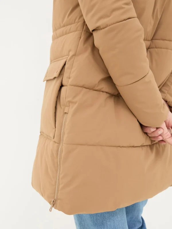 Maddie Tan Brown Puffer Coat