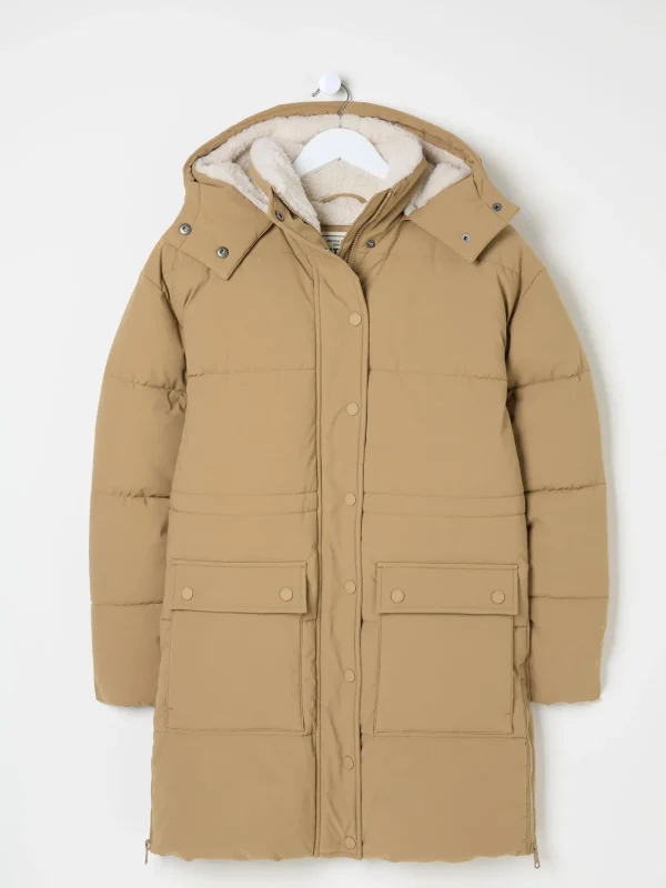 Maddie Tan Brown Puffer Coat