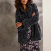 Maggie Blue Short Teddy Coat