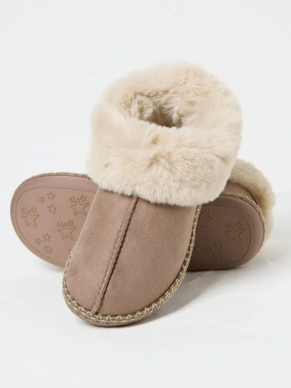 Maia Dark Natural Boots Slippers