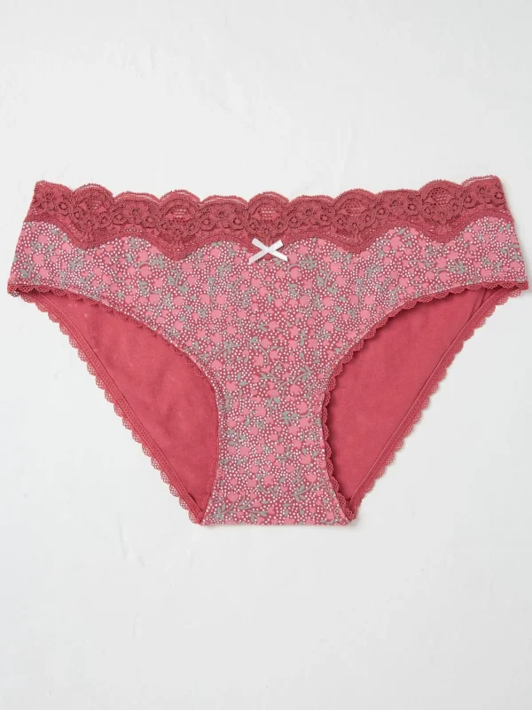 Martha Red Floral Mini Knickers