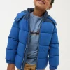 Milo Cobalt Blue Hooded Padded Jacket