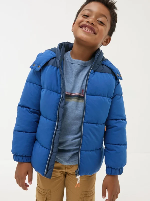 Milo Cobalt Blue Hooded Padded Jacket