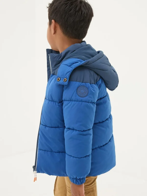 Milo Cobalt Blue Hooded Padded Jacket