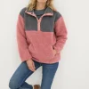 Multi Colourblock Half Neck Fleece