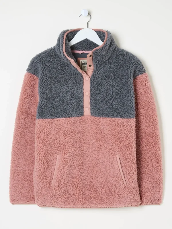 Multi Colourblock Half Neck Fleece