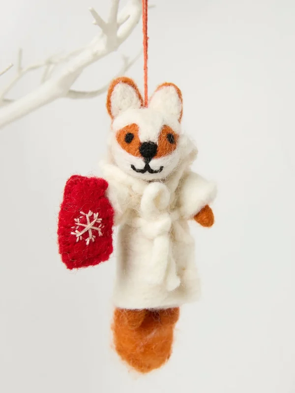 Multi Felicity Fox Felt Decoration