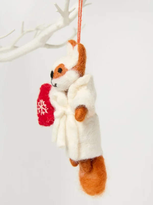 Multi Felicity Fox Felt Decoration