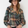 Multi Lara Check Blouse