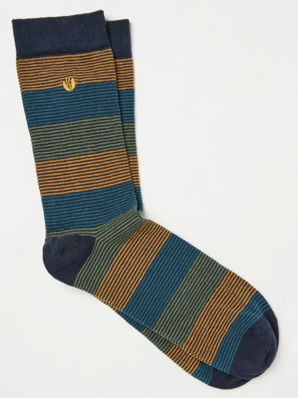 Multicolour Clive Stripe Socks