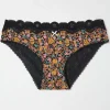 Nadine Black Mini Floral Knickers