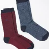 Nathan Red Geo Socks 2 Pack