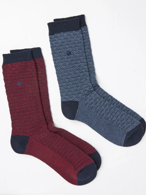 Nathan Red Geo Socks 2 Pack