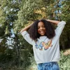 Natural Butterfly Crew Sweatshirt