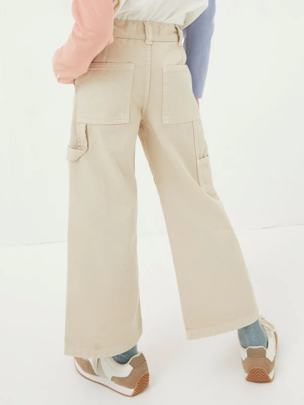 Natural Wide Leg Trousers