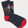 Navy & Red Skate Kids' Socks 1 Pack