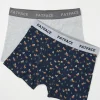 Navy Bear Print Boxers 2 Pack