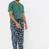 Navy Blue Jeep Print Pyjamas