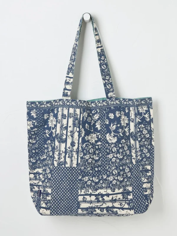 Navy Blue Reversible Tote Bag