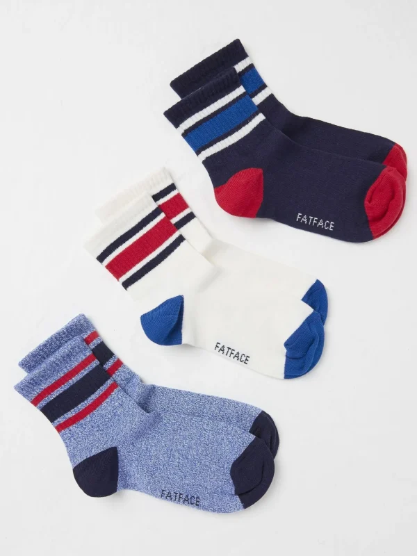 Navy Blue Sport Socks 3 Pack