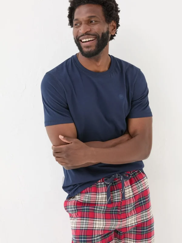 Navy Check Pyjamas Set
