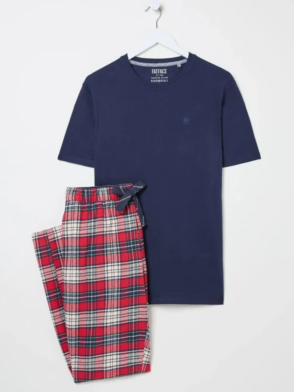 Navy Check Pyjamas Set