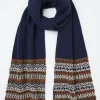 Navy Whistler Scarf