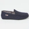 Noah Navy Blue Check Moccasins