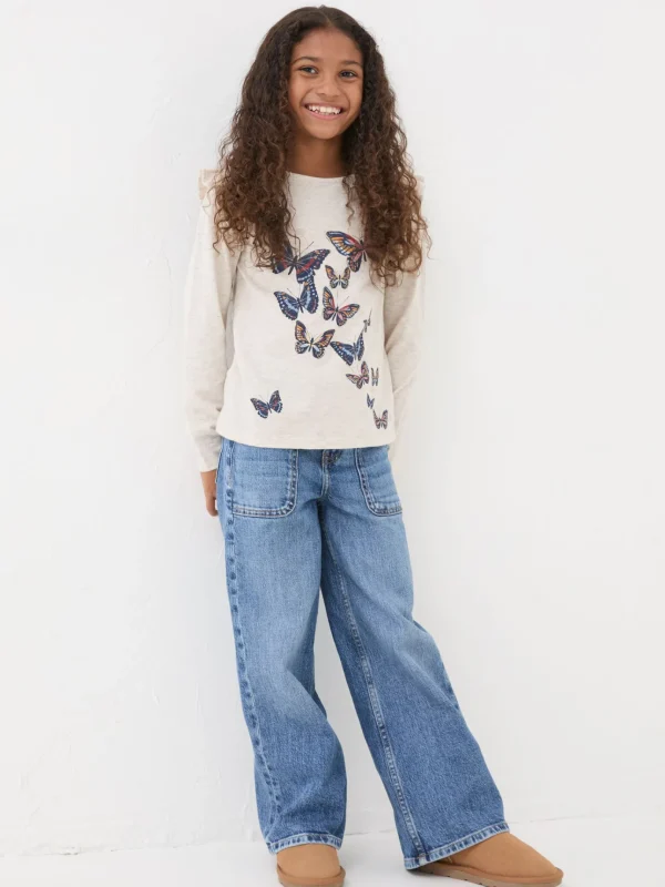 Oatmeal Butterfly T-Shirt