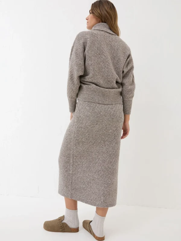 Oatmeal Knitted Skirt