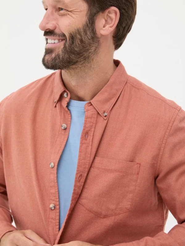 Orange Long Sleeve Tadlow Shirt