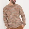 Orange Ombre Crew Neck Jumper