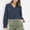 Pacey Blue Pacey Gingham Blouse