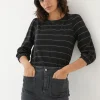 Penny Black Stripe Top