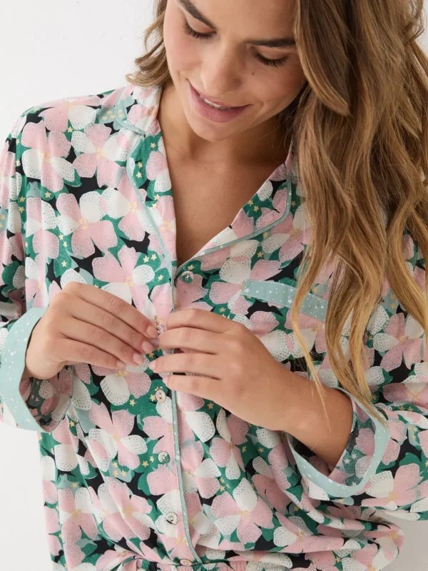 Pink Large Floral Set