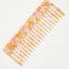 Pink Resin Wide Tooth Hair Comb