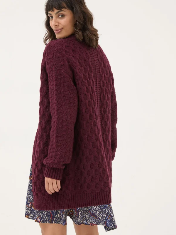 Plum Purple Ezzie Cardigan