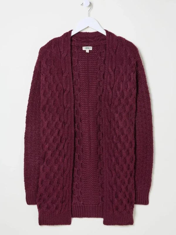 Plum Purple Ezzie Cardigan