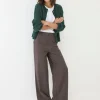 Presley Brown Herringbone Trousers